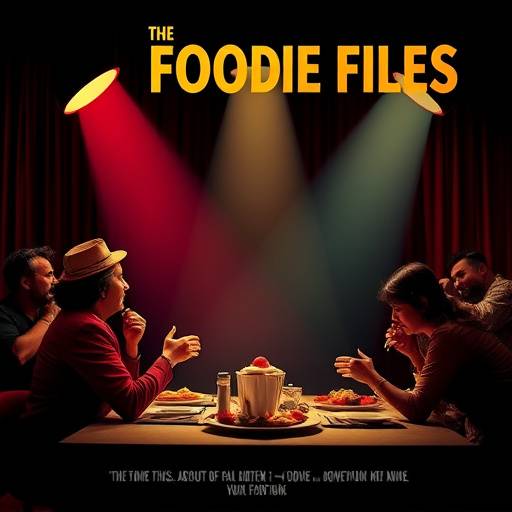 Poster for 'The Foodie Files' comedy about food critics